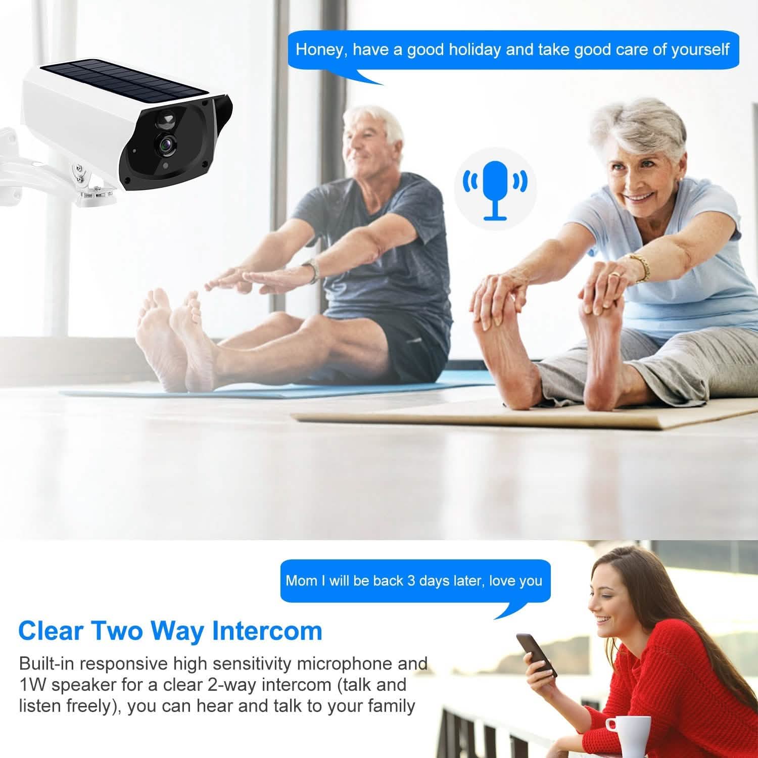 1080P Solar Powered Wifi IP Camera DailySale