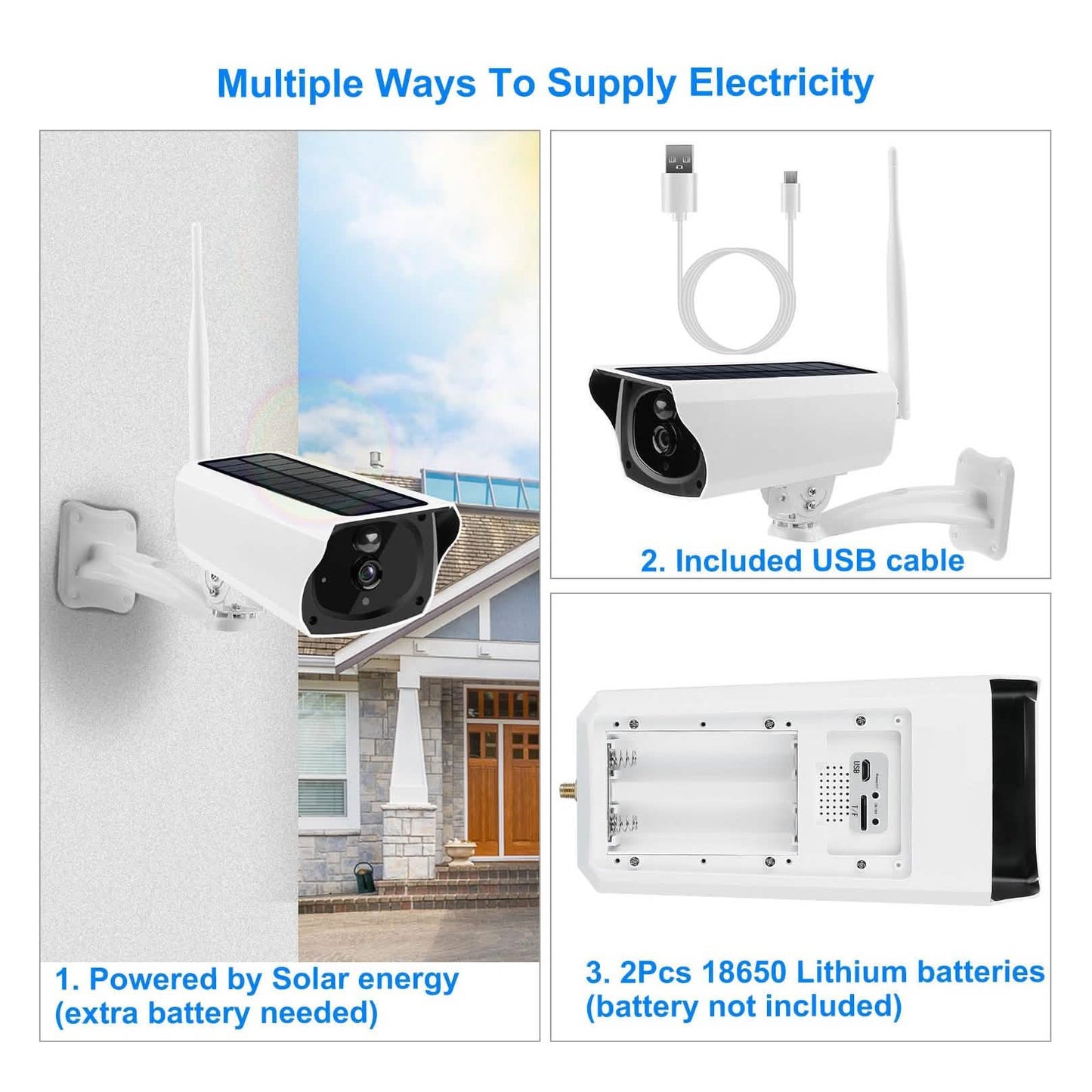 1080P Solar Powered Wifi IP Camera DailySale