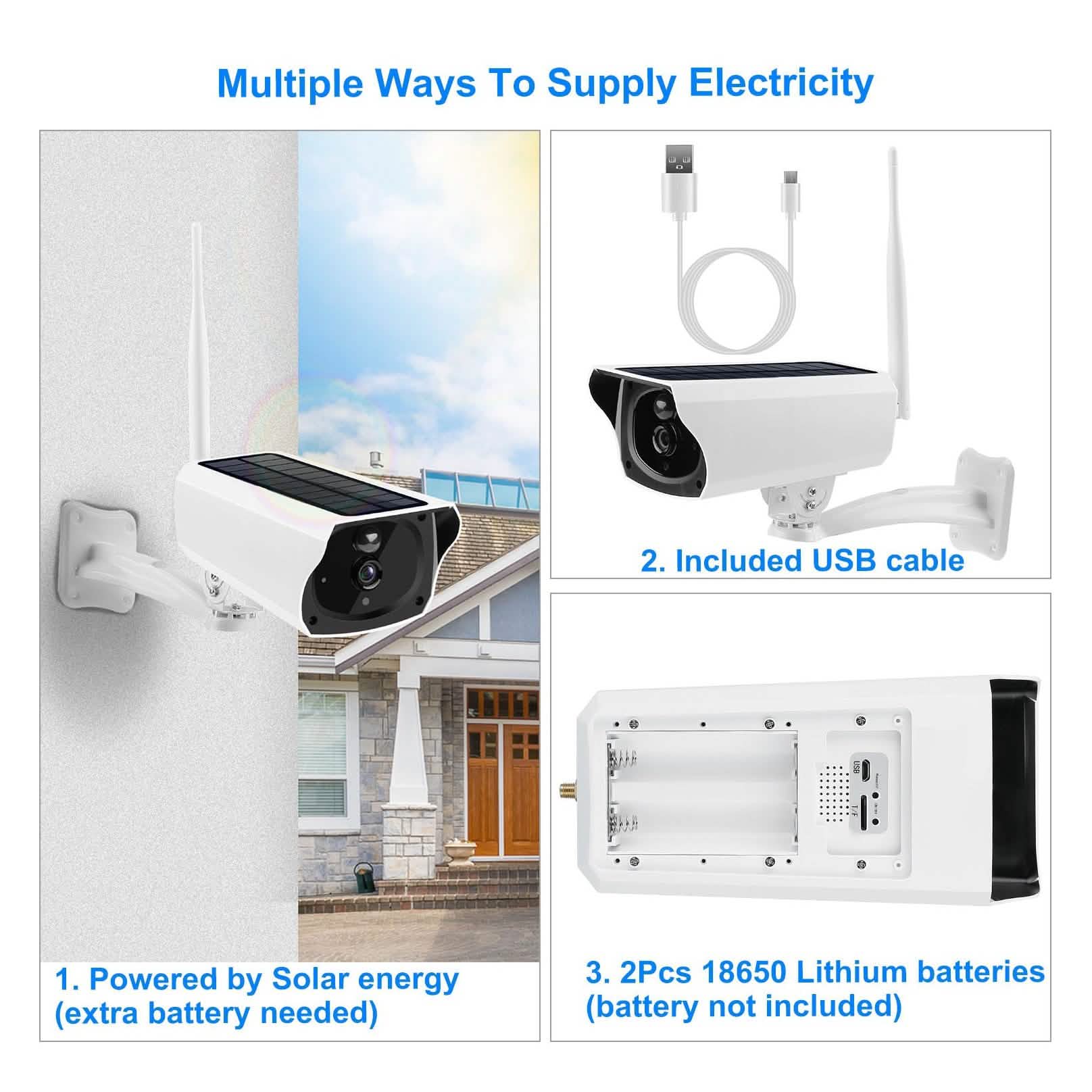 1080P Solar Powered Wifi IP Camera DailySale