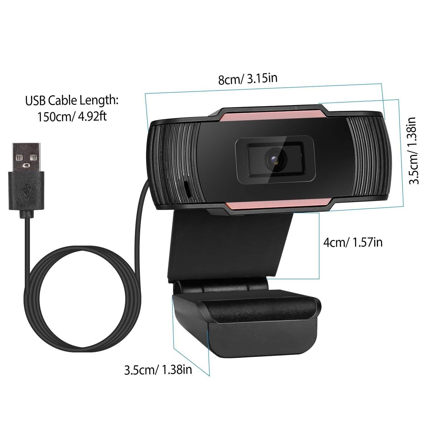 1080P USB Webcam 170 Degree Vertical Adjustment with Clip DailySale