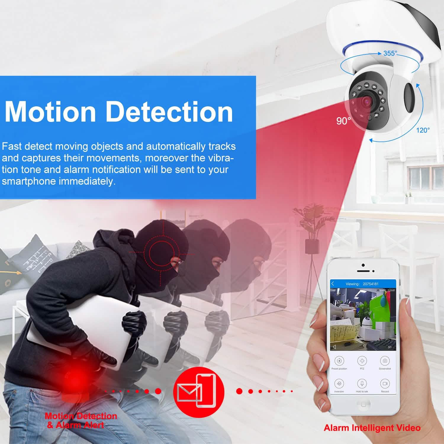 1080P WiFi IP Camera Motion Detection IR Night Vision Camcorder DailySale