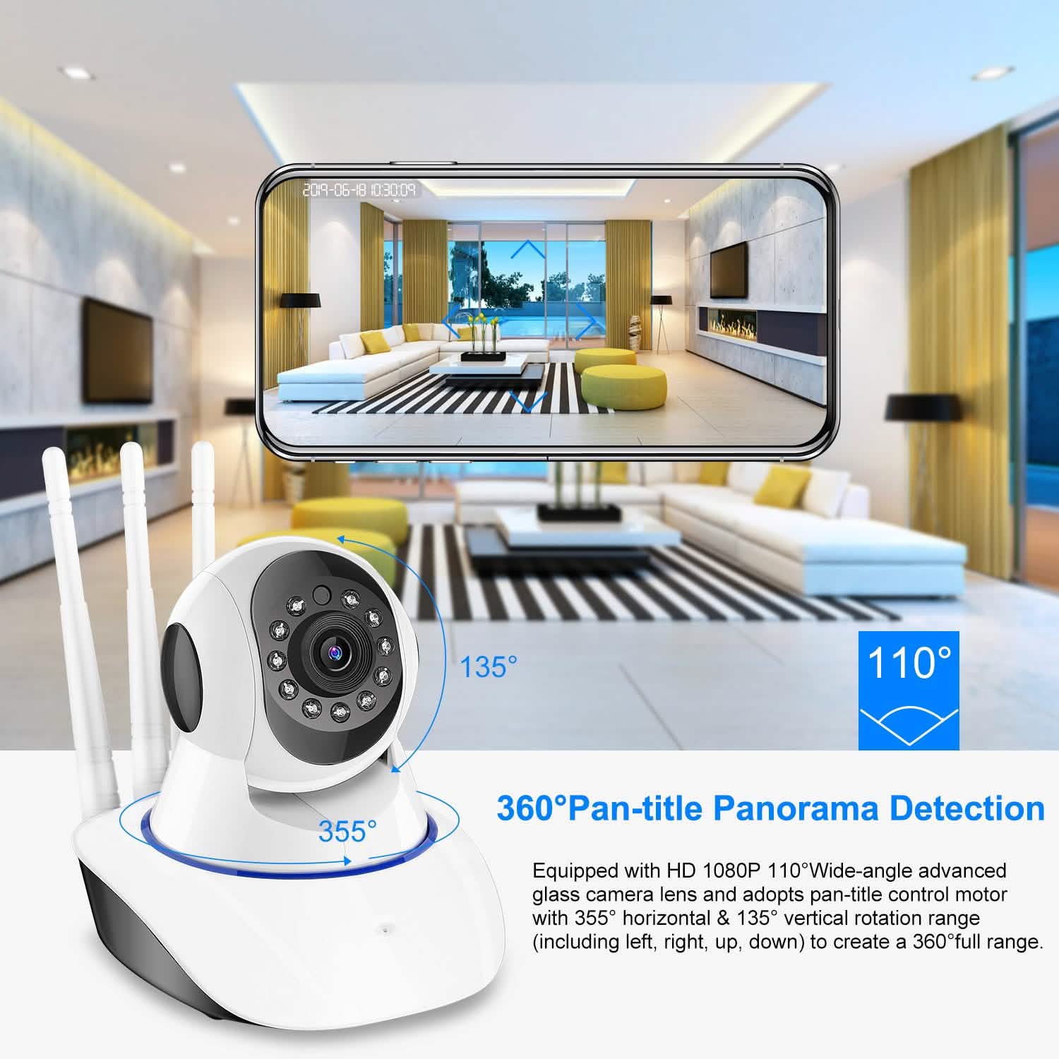 1080P WiFi IP Camera Motion Detection IR Night Vision Camcorder DailySale