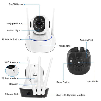 1080P WiFi IP Camera Motion Detection IR Night Vision Camcorder DailySale