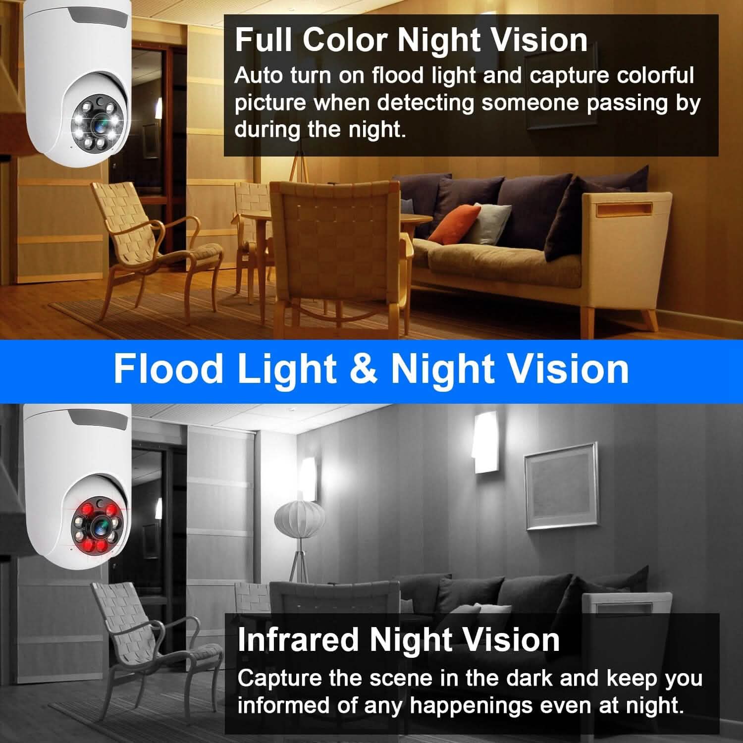 1080P Wifi IP Camera Pan Tilt Security Surveillance Camcorder DailySale