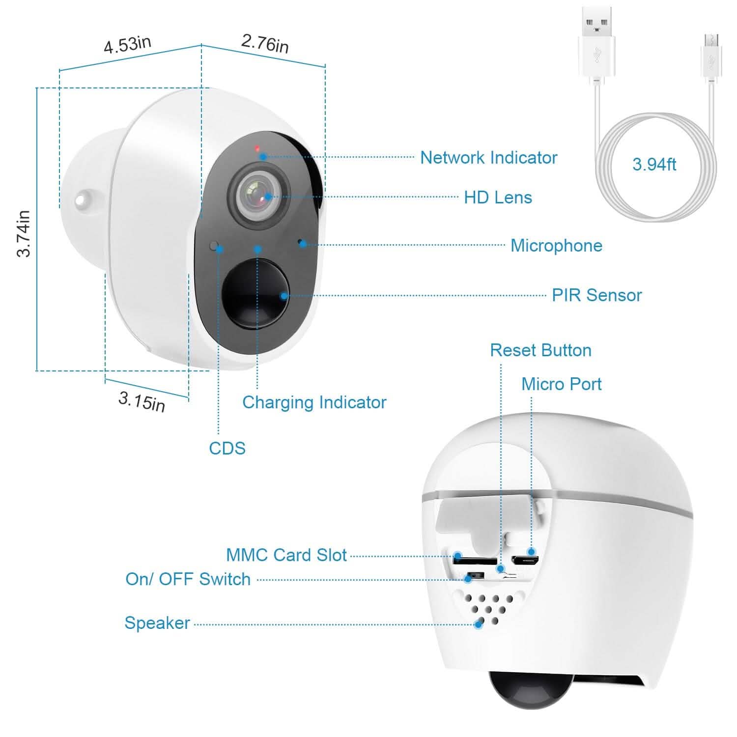 1080P WiFi IP Camera PIR Motion Detection Camcorder DailySale