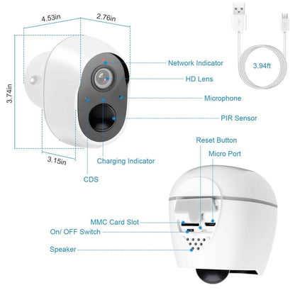 1080P WiFi IP Camera PIR Motion Detection Camcorder DailySale