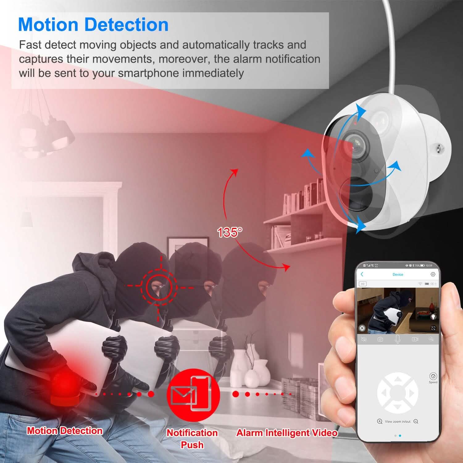 1080P WiFi IP Camera PIR Motion Detection Camcorder DailySale