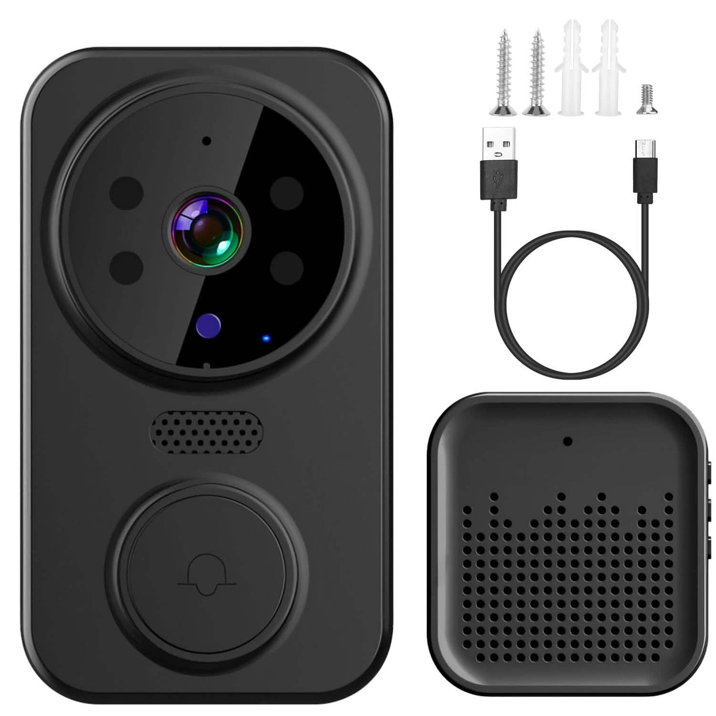 1080P WiFi Security Doorbell Camera 2-Way Audio Free Cloud Storage DailySale
