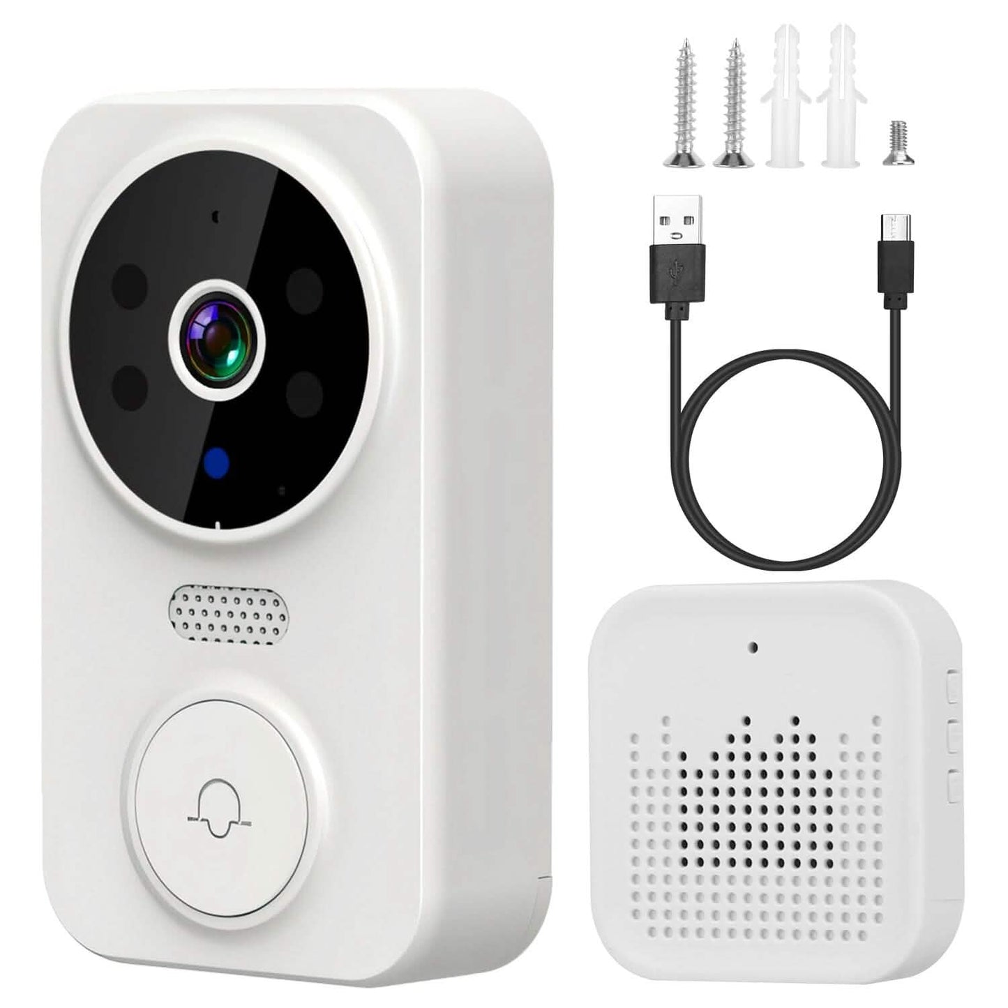 1080P WiFi Security Doorbell Camera 2-Way Audio Free Cloud Storage DailySale