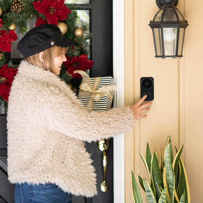 1080P WiFi Security Doorbell Camera 2-Way Audio Free Cloud Storage DailySale