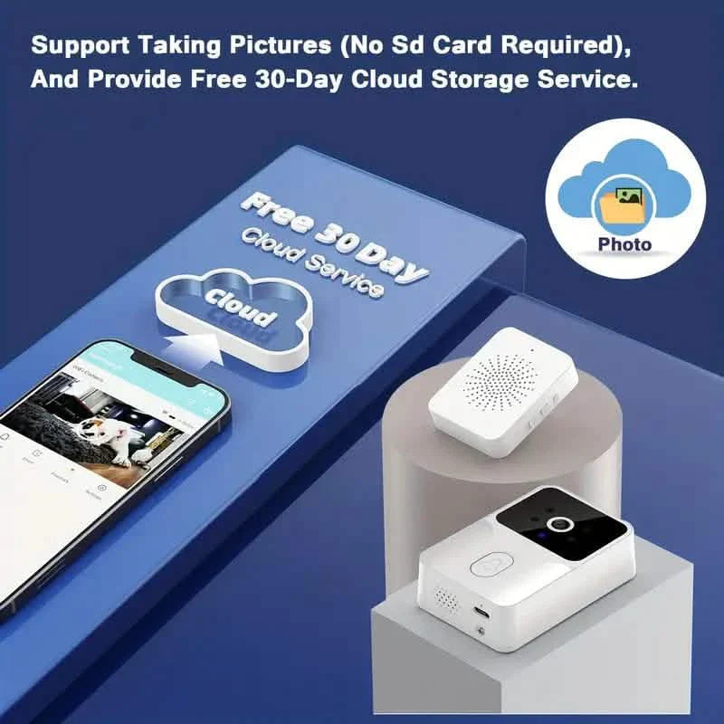 1080P WiFi Smart Video Doorbell with HD Night Vision, Two-Way Audio with App Control DailySale