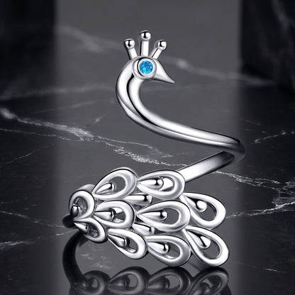 925 Sterling Silver Plated Platinum Pavé Setting CZ Ring for Women Bids.com