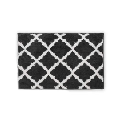 Bibb Home 1-2 Pack Trellis Micro Shag Bath Rugs 17" X 24" DailySale