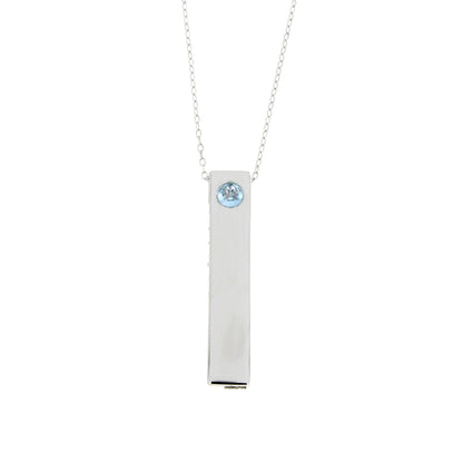 Natural Blue Topaz Fashion Pendants Sterling Silver Bids.com