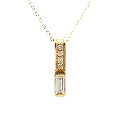 .06ct Zircon Diamond Fashion Pendants 10KT Yellow Gold Bids.com