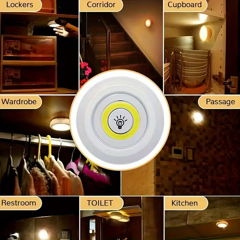 5pcs Smart Wireless LED Under-Cabinet Lights – Remote Control DailySale