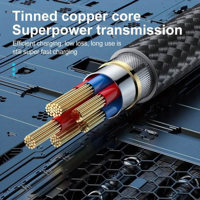 10Ft LED Fast Charging Type C Cable with High-Speed LED Indicator DailySale