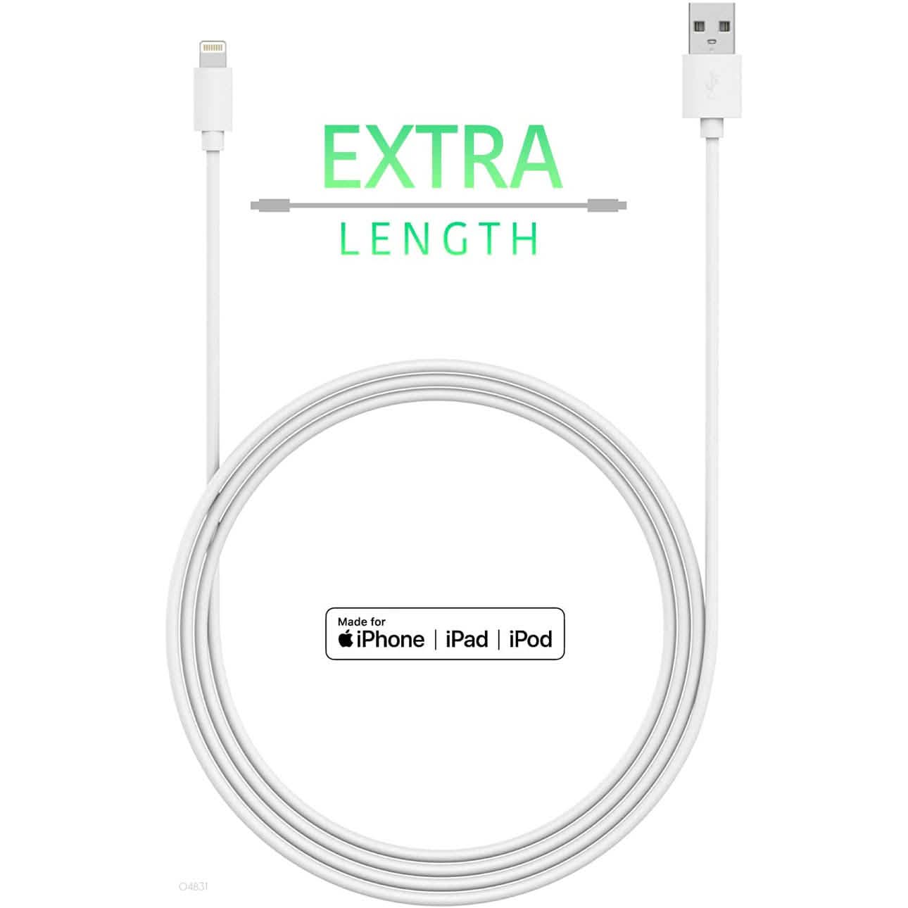 10ft. Lightning to USB Sync Charge Compatible Cable for Apple Phones DailySale