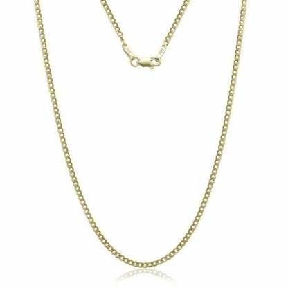 10K Gold Cuban 3MM Link Chain - Assorted Sizes DailySale