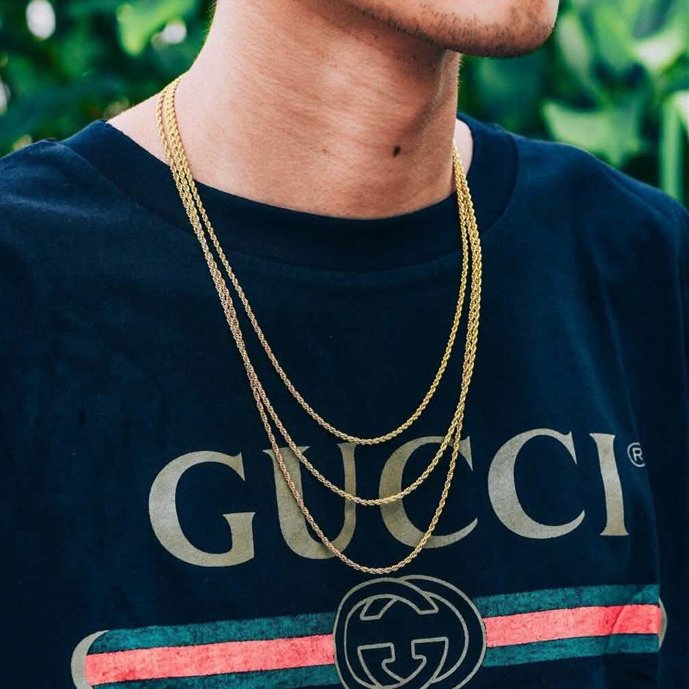 10k Solid Gold Rope Chain 2.5mm DailySale