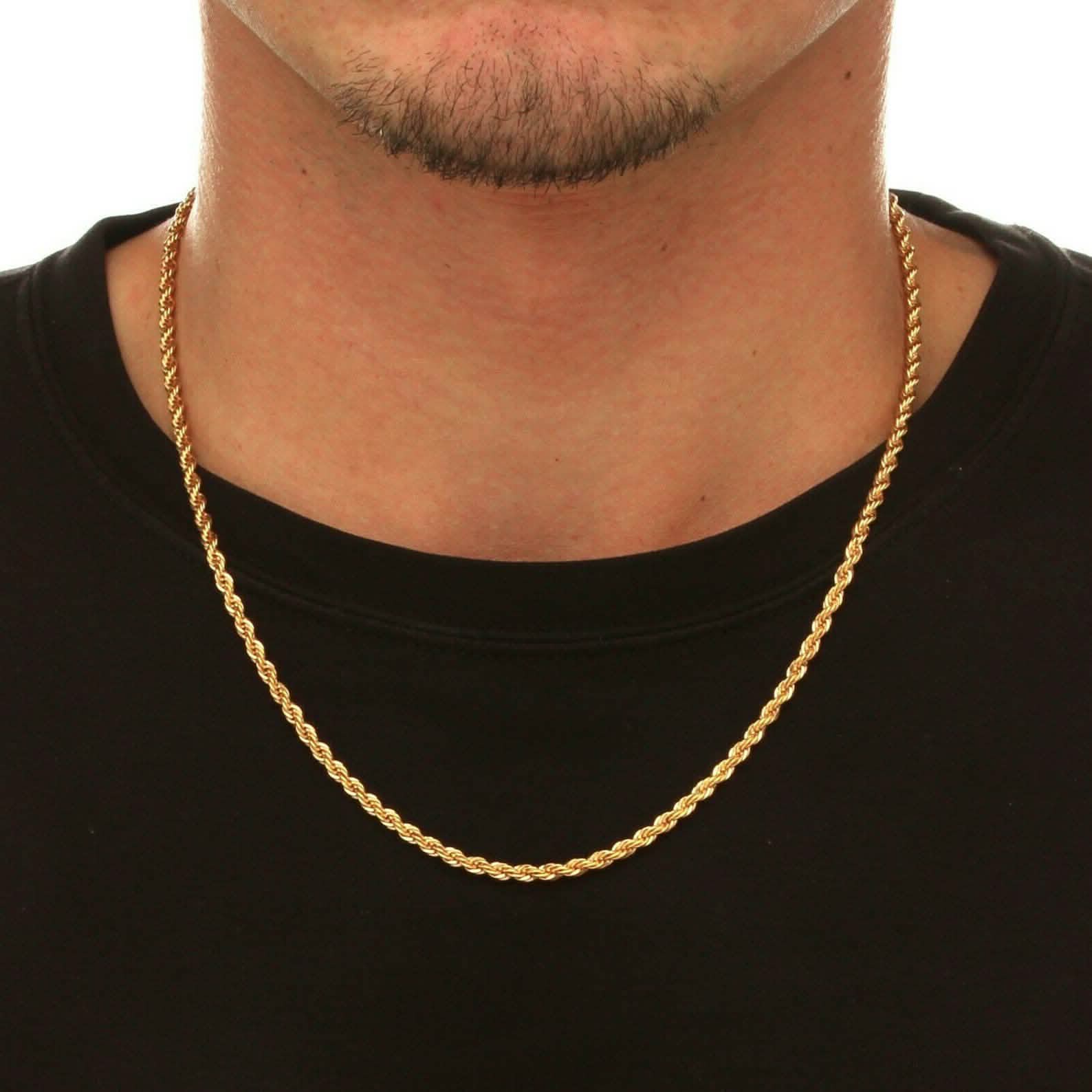 10k Solid Gold Rope Chain 2.5mm DailySale
