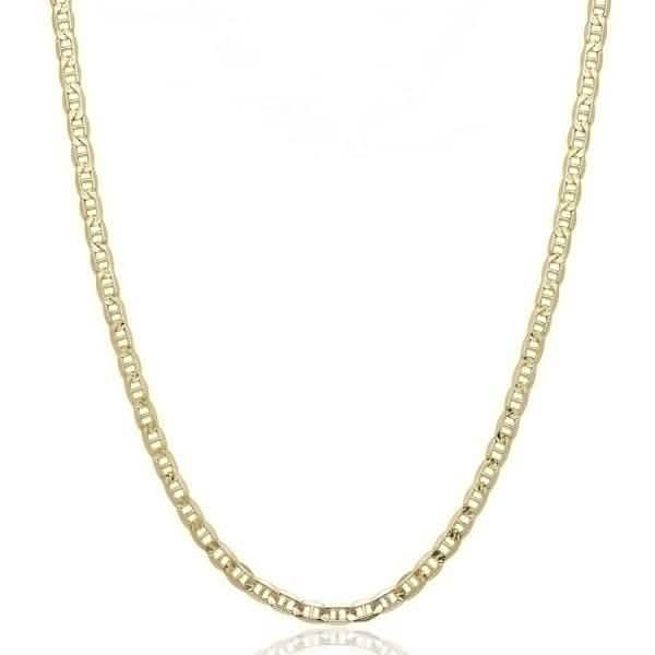 10K Solid Yellow Gold 2.5mm Marina Chain - Assorted Sizes DailySale