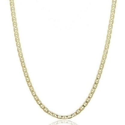 10K Solid Yellow Gold 2.5mm Marina Chain - Assorted Sizes DailySale