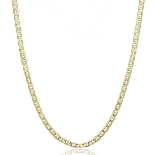 10K Solid Yellow Gold 2.5mm Marina Chain - Assorted Sizes DailySale