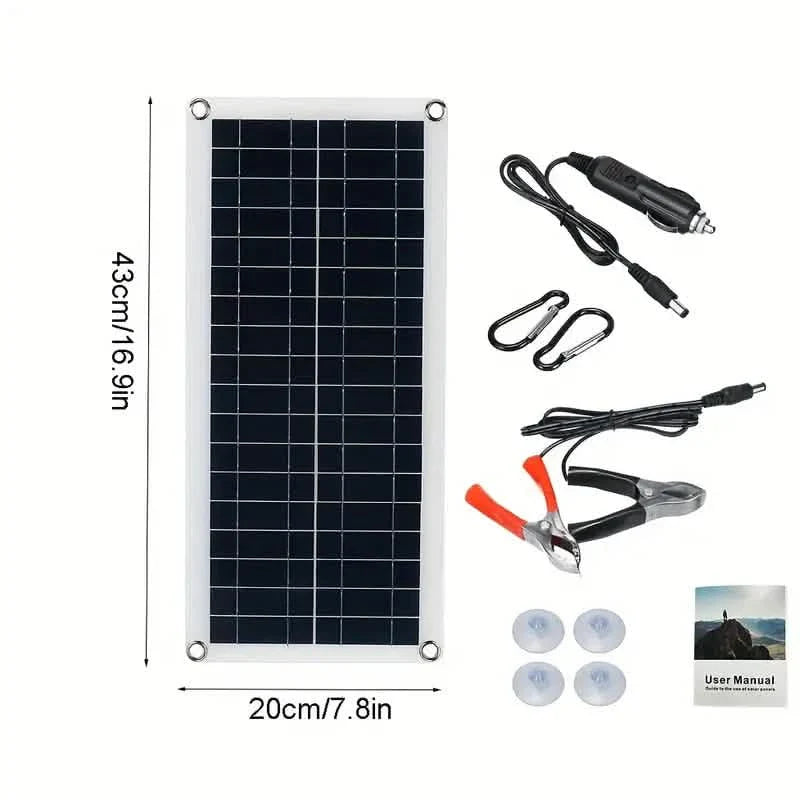 10W Solar Panel 18V Solar Cell 60A&100A Controller Solar Panels DailySale