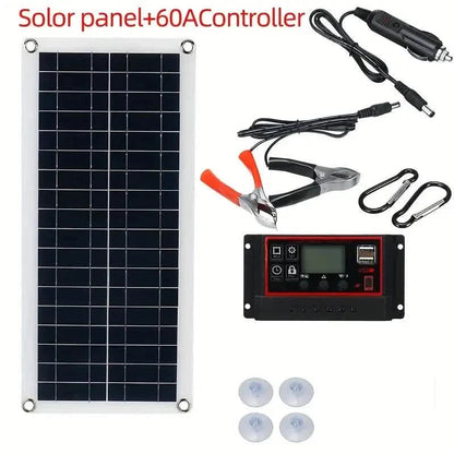 10W Solar Panel 18V Solar Cell 60A&100A Controller Solar Panels DailySale