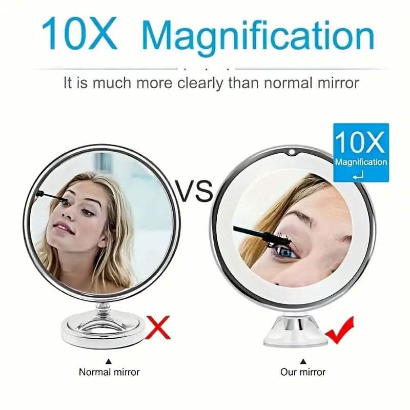 10X Magnifying LED Lighted Makeup Mirror DailySale