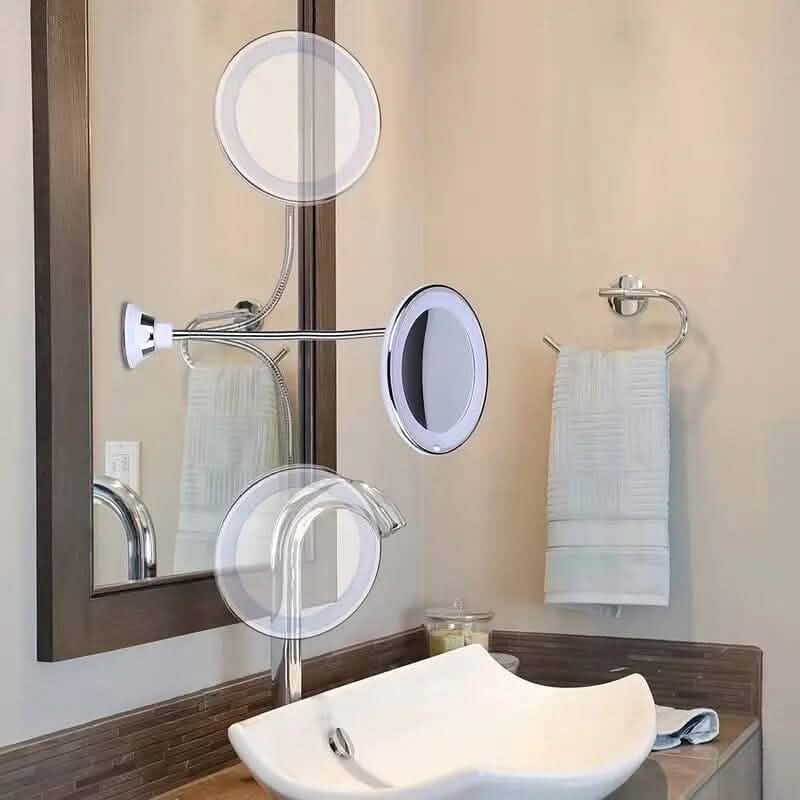 10X Magnifying LED Lighted Makeup Mirror DailySale