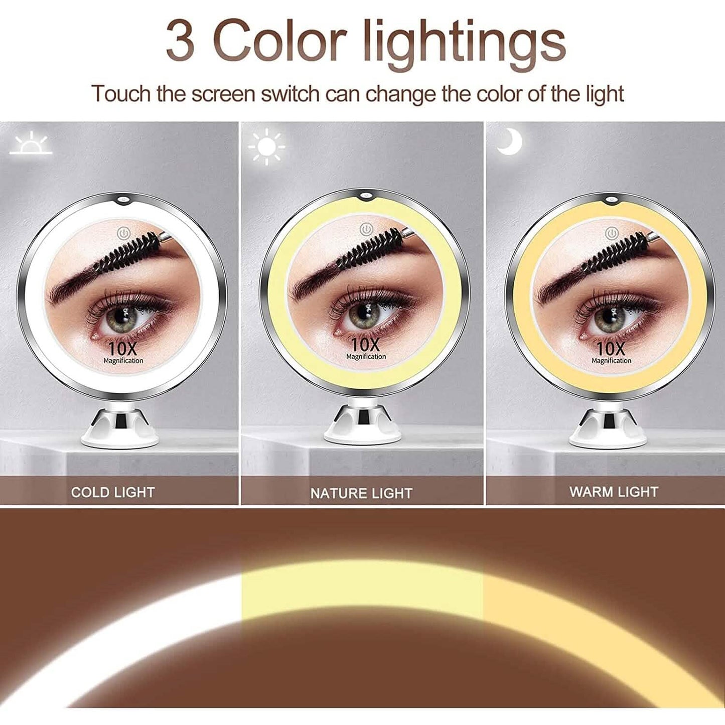 10X Magnifying Makeup Mirror with Lights DailySale