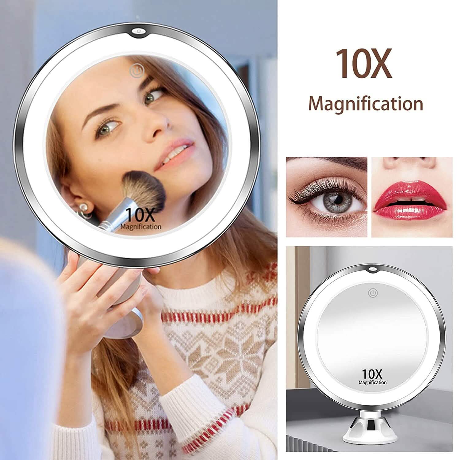 10X Magnifying Makeup Mirror with Lights DailySale