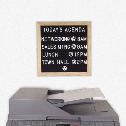 10"x10" Double Sided Black and Gray Felt Letter Board DailySale