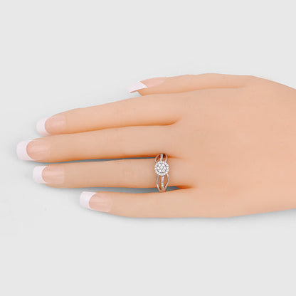 0.25 Carat Genuine White Diamond 14K White Gold Ring (E-F Color, SI Clarity) Bids.com