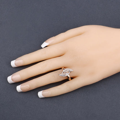 0.29 Carat Genuine White Diamond 14K Rose Gold Ring (E-F Color, SI1-SI2 Clarity) Bids.com