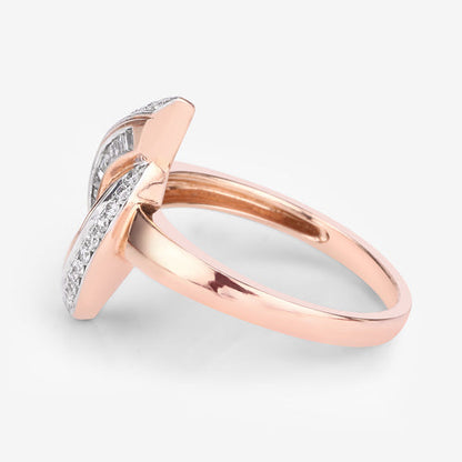 0.29 Carat Genuine White Diamond 14K Rose Gold Ring (E-F Color, SI1-SI2 Clarity) Bids.com