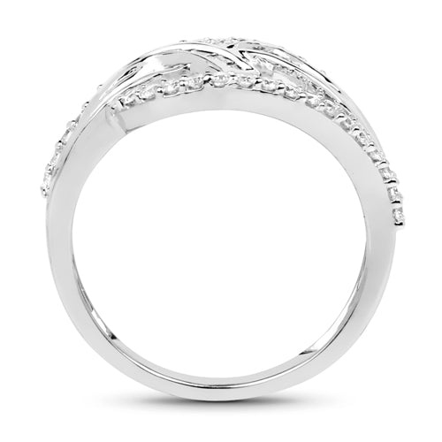 0.72 Carat Genuine White Diamond 14K White Gold Ring (E-F-G Color, VS-SI Clarity) Bids.com