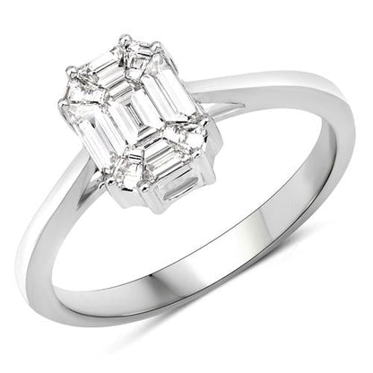 0.48 Carat Genuine White Diamond 18K White Gold Ring Bids.com