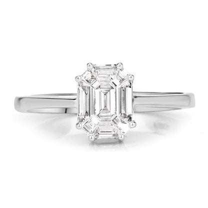 0.48 Carat Genuine White Diamond 18K White Gold Ring Bids.com