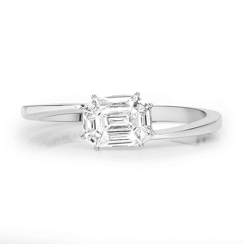 0.33 Carat Genuine White Diamond 18K White Gold Ring (F-G Color, VVS-VS Clarity) Bids.com