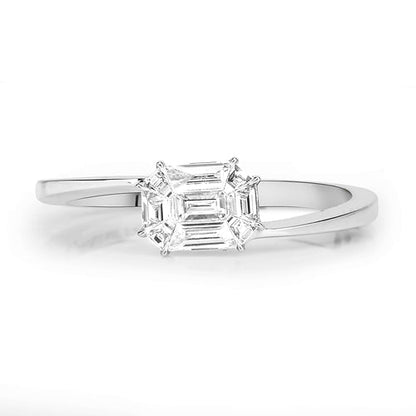 0.33 Carat Genuine White Diamond 18K White Gold Ring (F-G Color, VVS-VS Clarity) Bids.com