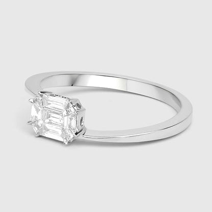 0.33 Carat Genuine White Diamond 18K White Gold Ring (F-G Color, VVS-VS Clarity) Bids.com