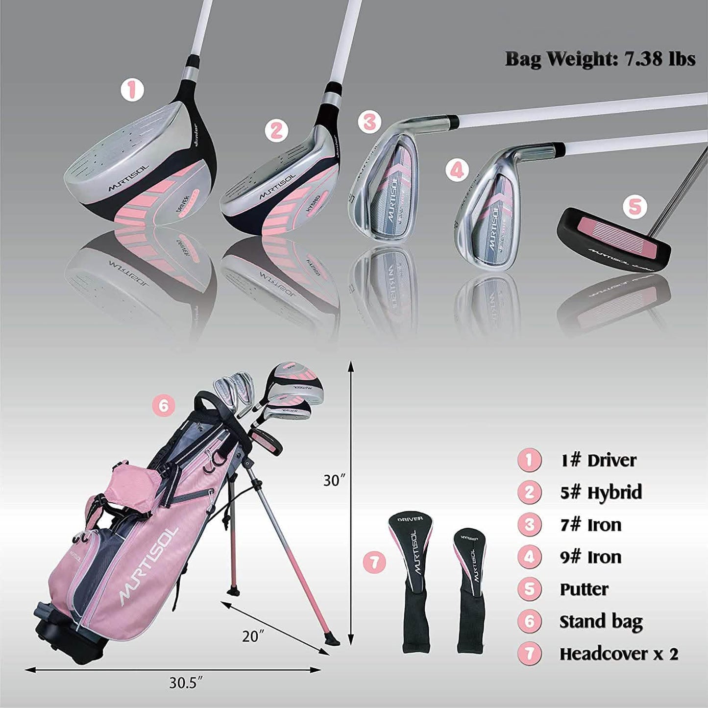 11-13 Age Lightweight Junior Golf Clubs DailySale
