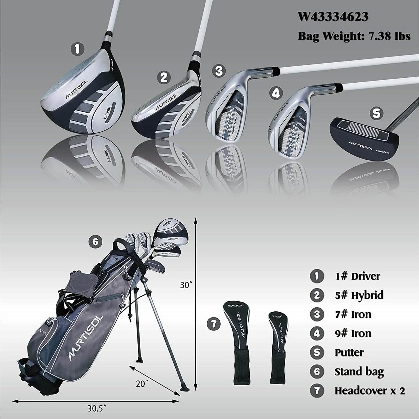 11-13 Age Lightweight Junior Golf Clubs DailySale