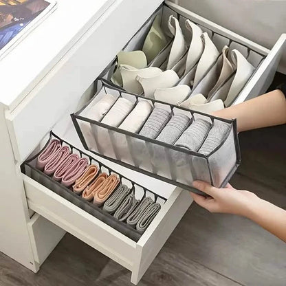 11 Grid Sock Underwear Storage Box Mesh Closet Organizer DailySale