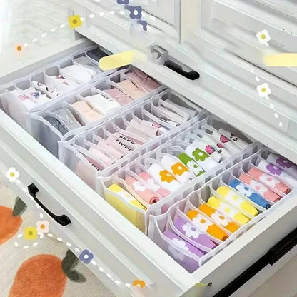 11 Grid Sock Underwear Storage Box Mesh Closet Organizer DailySale