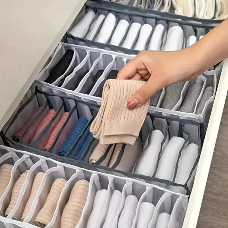 11 Grid Sock Underwear Storage Box Mesh Closet Organizer DailySale