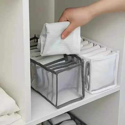 11 Grid Sock Underwear Storage Box Mesh Closet Organizer DailySale